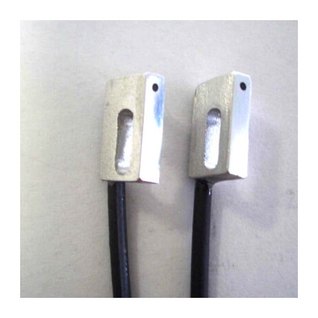 Omron E32-ET15YR-1 2M E32ET15YR12MBYOMN OMRON Fiber optic sensor head, through-beam, square, side-view, ..